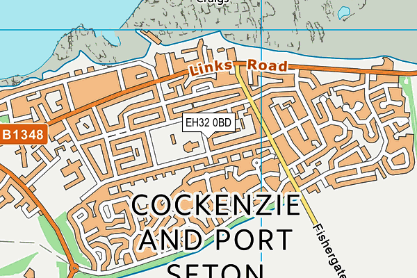 EH32 0BD map - OS VectorMap District (Ordnance Survey) EH32 0BD map - OS VectorMap District (Ordnance Survey)