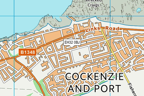 EH32 0BJ map - OS VectorMap District (Ordnance Survey) EH32 0BJ map - OS VectorMap District (Ordnance Survey)