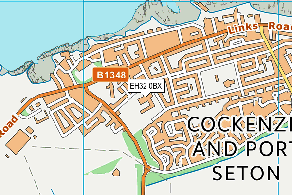 EH32 0BX map - OS VectorMap District (Ordnance Survey) EH32 0BX map - OS VectorMap District (Ordnance Survey)