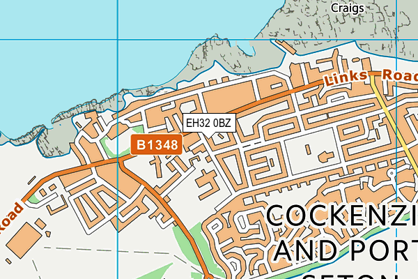 EH32 0BZ map - OS VectorMap District (Ordnance Survey) EH32 0BZ map - OS VectorMap District (Ordnance Survey)