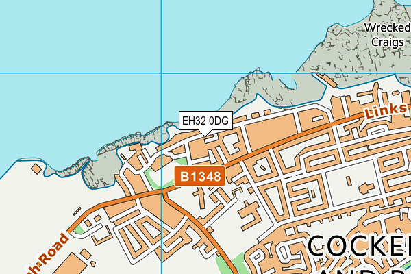 EH32 0DG map - OS VectorMap District (Ordnance Survey) EH32 0DG map - OS VectorMap District (Ordnance Survey)