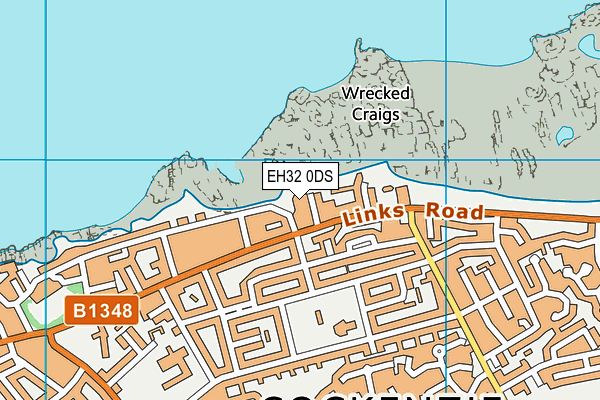 EH32 0DS map - OS VectorMap District (Ordnance Survey)