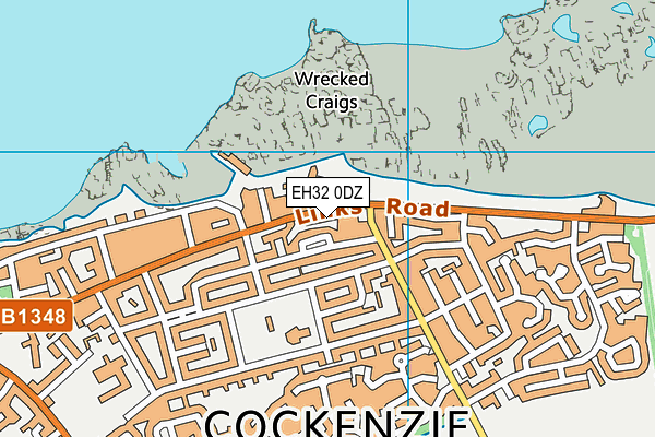 EH32 0DZ map - OS VectorMap District (Ordnance Survey)