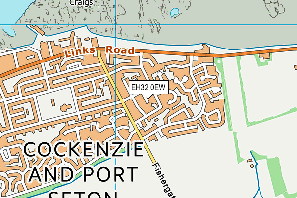 EH32 0EW map - OS VectorMap District (Ordnance Survey) EH32 0EW map - OS VectorMap District (Ordnance Survey)