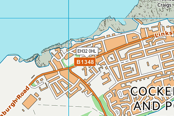 EH32 0HL map - OS VectorMap District (Ordnance Survey) EH32 0HL map - OS VectorMap District (Ordnance Survey)