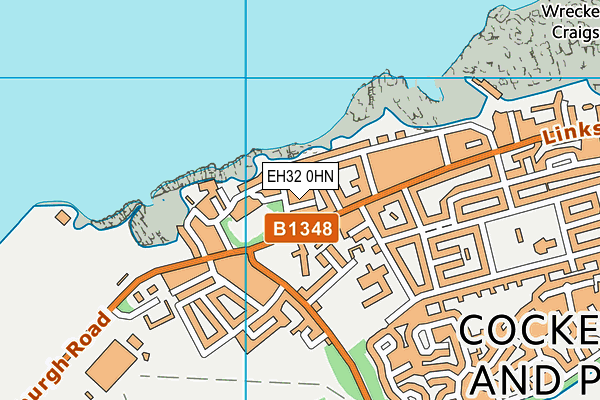 EH32 0HN map - OS VectorMap District (Ordnance Survey) EH32 0HN map - OS VectorMap District (Ordnance Survey)