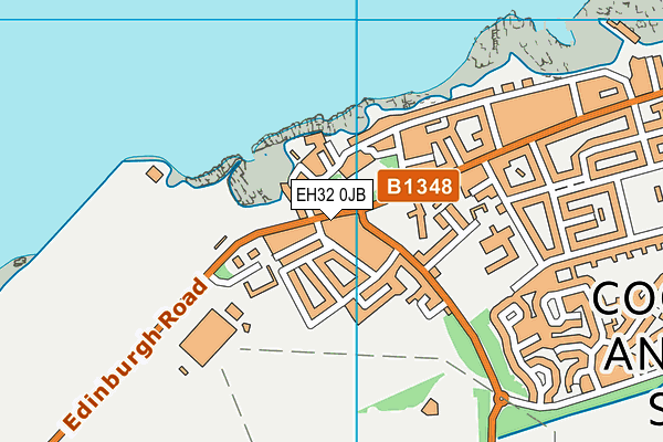 EH32 0JB map - OS VectorMap District (Ordnance Survey) EH32 0JB map - OS VectorMap District (Ordnance Survey)