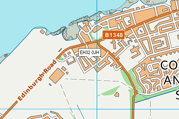 EH32 0JH map - OS VectorMap District (Ordnance Survey) EH32 0JH map - OS VectorMap District (Ordnance Survey)