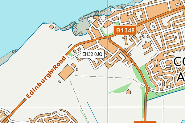 EH32 0JQ map - OS VectorMap District (Ordnance Survey) EH32 0JQ map - OS VectorMap District (Ordnance Survey)