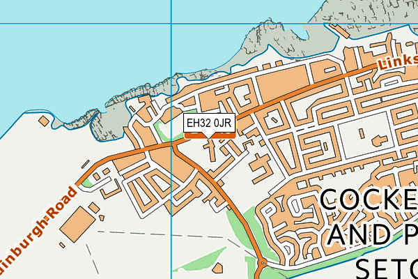 EH32 0JR map - OS VectorMap District (Ordnance Survey) EH32 0JR map - OS VectorMap District (Ordnance Survey)