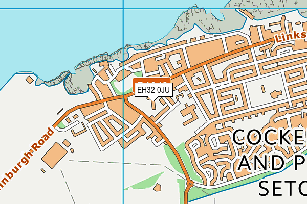 EH32 0JU map - OS VectorMap District (Ordnance Survey) EH32 0JU map - OS VectorMap District (Ordnance Survey)
