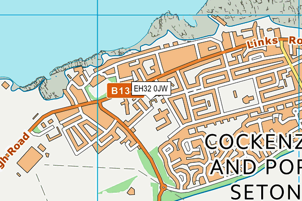 EH32 0JW map - OS VectorMap District (Ordnance Survey) EH32 0JW map - OS VectorMap District (Ordnance Survey)