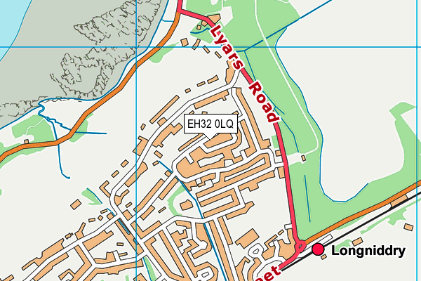 EH32 0LQ map - OS VectorMap District (Ordnance Survey) EH32 0LQ map - OS VectorMap District (Ordnance Survey)