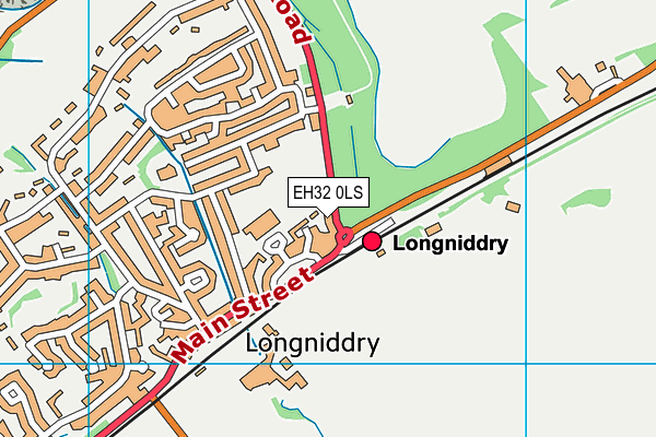 EH32 0LS map - OS VectorMap District (Ordnance Survey)