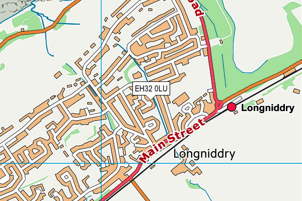 EH32 0LU map - OS VectorMap District (Ordnance Survey)