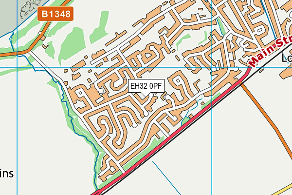 EH32 0PF map - OS VectorMap District (Ordnance Survey) EH32 0PF map - OS VectorMap District (Ordnance Survey)