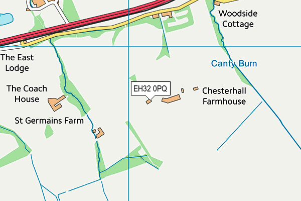 EH32 0PQ map - OS VectorMap District (Ordnance Survey) EH32 0PQ map - OS VectorMap District (Ordnance Survey)