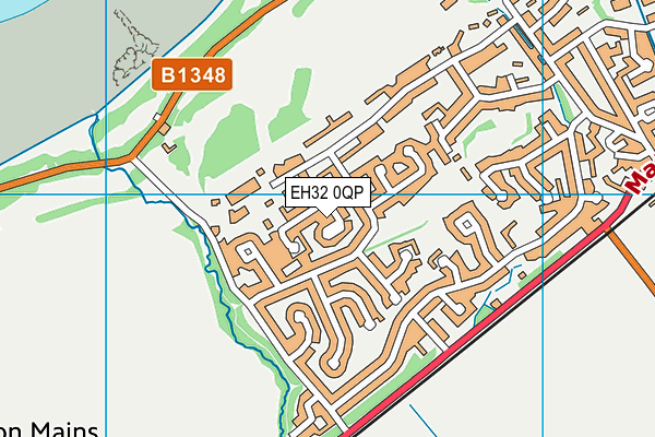 EH32 0QP map - OS VectorMap District (Ordnance Survey) EH32 0QP map - OS VectorMap District (Ordnance Survey)