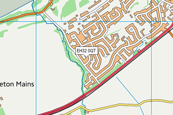 EH32 0QT map - OS VectorMap District (Ordnance Survey) EH32 0QT map - OS VectorMap District (Ordnance Survey)