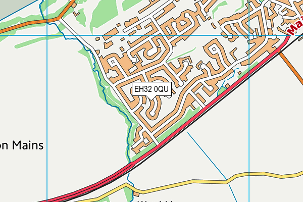 EH32 0QU map - OS VectorMap District (Ordnance Survey) EH32 0QU map - OS VectorMap District (Ordnance Survey)