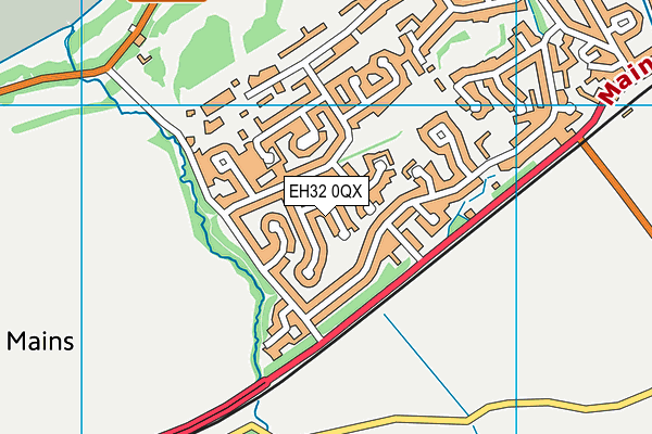 EH32 0QX map - OS VectorMap District (Ordnance Survey) EH32 0QX map - OS VectorMap District (Ordnance Survey)