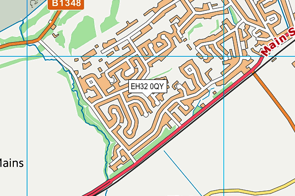 EH32 0QY map - OS VectorMap District (Ordnance Survey) EH32 0QY map - OS VectorMap District (Ordnance Survey)