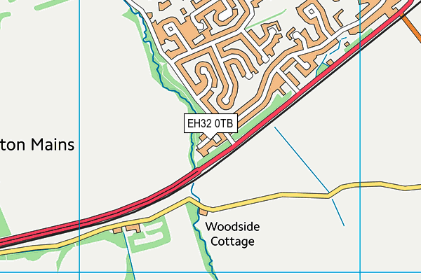 EH32 0TB map - OS VectorMap District (Ordnance Survey) EH32 0TB map - OS VectorMap District (Ordnance Survey)