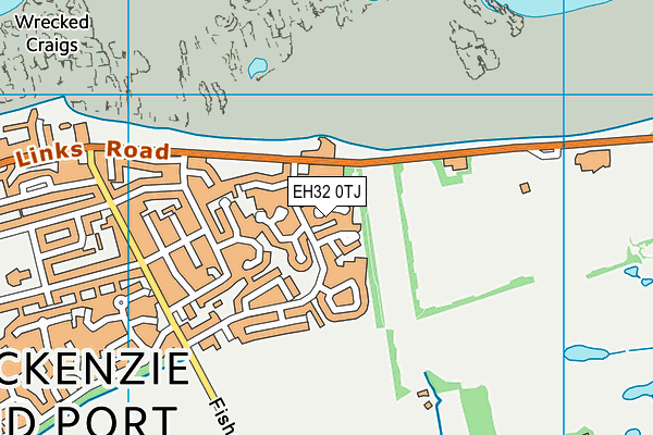 EH32 0TJ map - OS VectorMap District (Ordnance Survey) EH32 0TJ map - OS VectorMap District (Ordnance Survey)