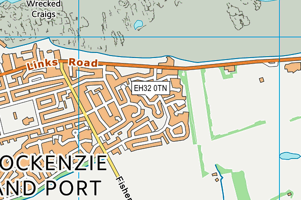 EH32 0TN map - OS VectorMap District (Ordnance Survey) EH32 0TN map - OS VectorMap District (Ordnance Survey)