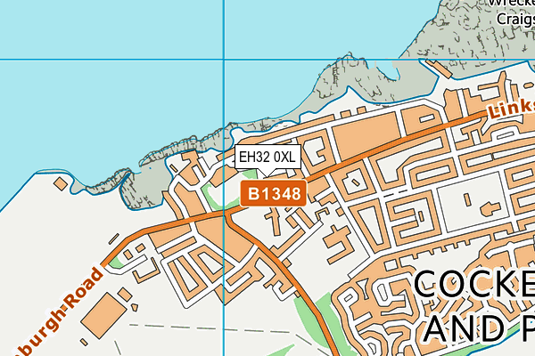 EH32 0XL map - OS VectorMap District (Ordnance Survey) EH32 0XL map - OS VectorMap District (Ordnance Survey)