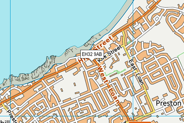 EH32 9AB map - OS VectorMap District (Ordnance Survey) EH32 9AB map - OS VectorMap District (Ordnance Survey)