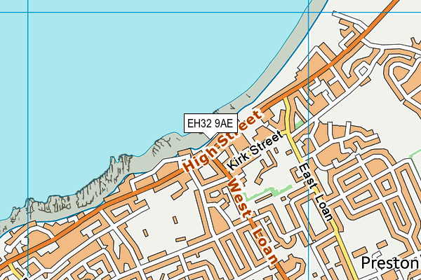 EH32 9AE map - OS VectorMap District (Ordnance Survey) EH32 9AE map - OS VectorMap District (Ordnance Survey)