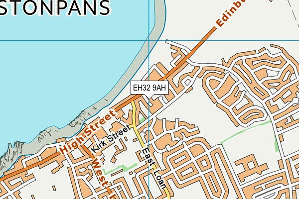EH32 9AH map - OS VectorMap District (Ordnance Survey) EH32 9AH map - OS VectorMap District (Ordnance Survey)