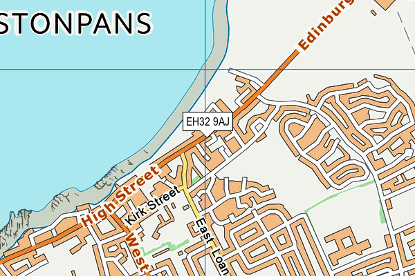 EH32 9AJ map - OS VectorMap District (Ordnance Survey) EH32 9AJ map - OS VectorMap District (Ordnance Survey)