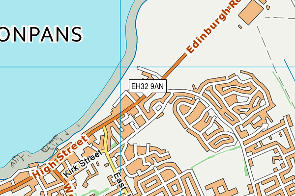 EH32 9AN map - OS VectorMap District (Ordnance Survey) EH32 9AN map - OS VectorMap District (Ordnance Survey)
