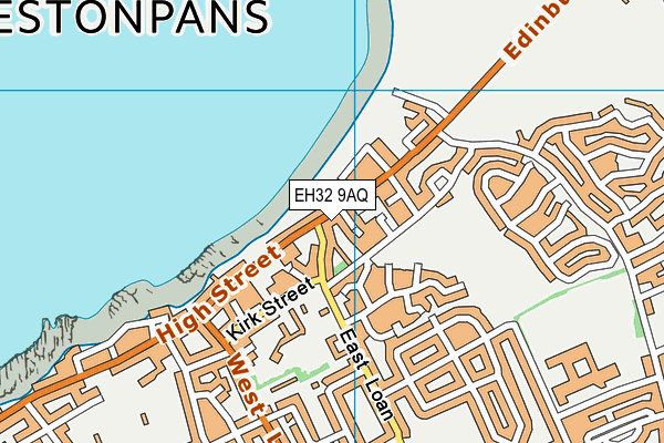 EH32 9AQ map - OS VectorMap District (Ordnance Survey) EH32 9AQ map - OS VectorMap District (Ordnance Survey)