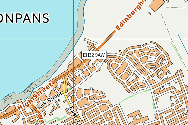 EH32 9AW map - OS VectorMap District (Ordnance Survey) EH32 9AW map - OS VectorMap District (Ordnance Survey)