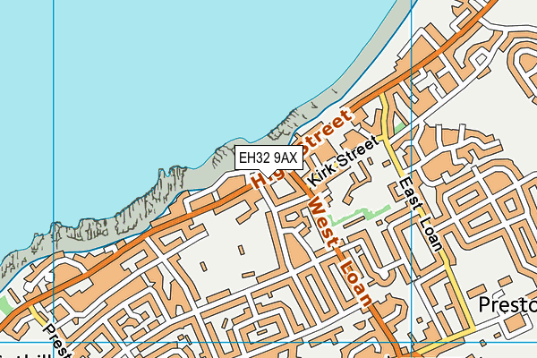 EH32 9AX map - OS VectorMap District (Ordnance Survey) EH32 9AX map - OS VectorMap District (Ordnance Survey)