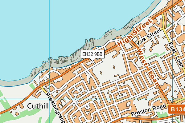 EH32 9BB map - OS VectorMap District (Ordnance Survey) EH32 9BB map - OS VectorMap District (Ordnance Survey)