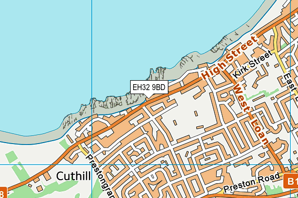 EH32 9BD map - OS VectorMap District (Ordnance Survey) EH32 9BD map - OS VectorMap District (Ordnance Survey)