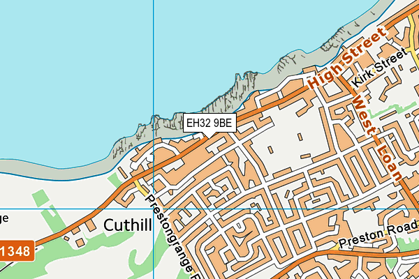 EH32 9BE map - OS VectorMap District (Ordnance Survey) EH32 9BE map - OS VectorMap District (Ordnance Survey)