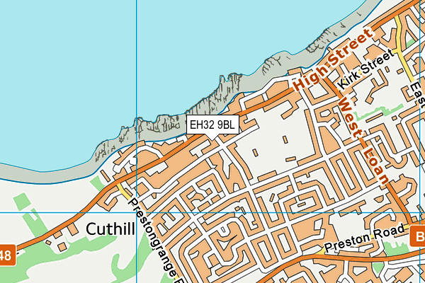 EH32 9BL map - OS VectorMap District (Ordnance Survey) EH32 9BL map - OS VectorMap District (Ordnance Survey)