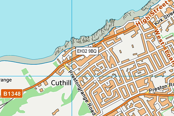 EH32 9BQ map - OS VectorMap District (Ordnance Survey) EH32 9BQ map - OS VectorMap District (Ordnance Survey)