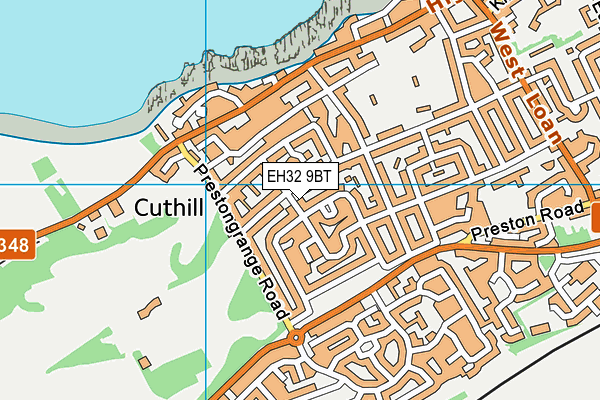 EH32 9BT map - OS VectorMap District (Ordnance Survey) EH32 9BT map - OS VectorMap District (Ordnance Survey)