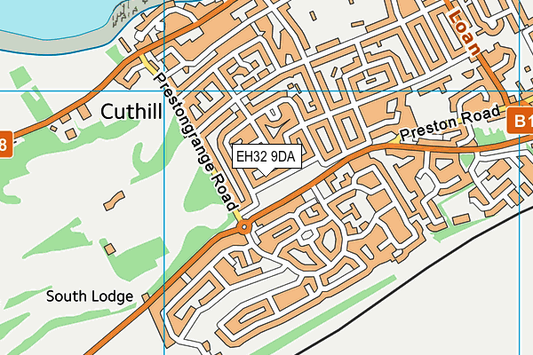 EH32 9DA map - OS VectorMap District (Ordnance Survey) EH32 9DA map - OS VectorMap District (Ordnance Survey)