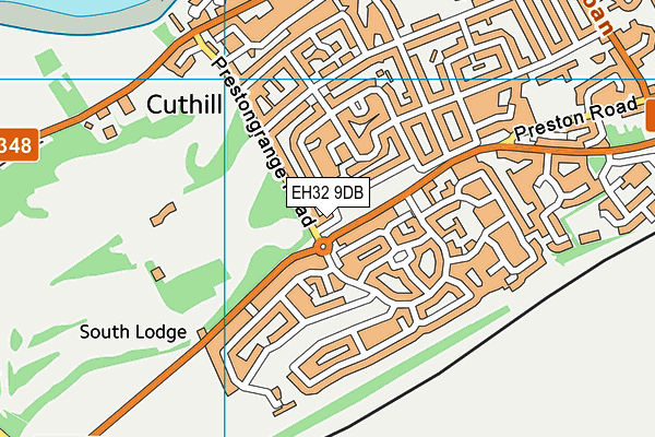 EH32 9DB map - OS VectorMap District (Ordnance Survey) EH32 9DB map - OS VectorMap District (Ordnance Survey)