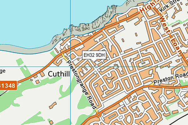 EH32 9DH map - OS VectorMap District (Ordnance Survey) EH32 9DH map - OS VectorMap District (Ordnance Survey)