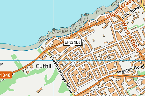EH32 9DJ map - OS VectorMap District (Ordnance Survey) EH32 9DJ map - OS VectorMap District (Ordnance Survey)