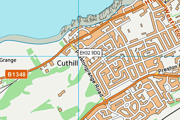 EH32 9DQ map - OS VectorMap District (Ordnance Survey) EH32 9DQ map - OS VectorMap District (Ordnance Survey)