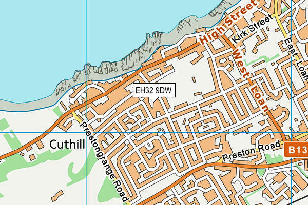 EH32 9DW map - OS VectorMap District (Ordnance Survey) EH32 9DW map - OS VectorMap District (Ordnance Survey)